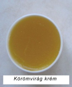 körörmvirág-krém